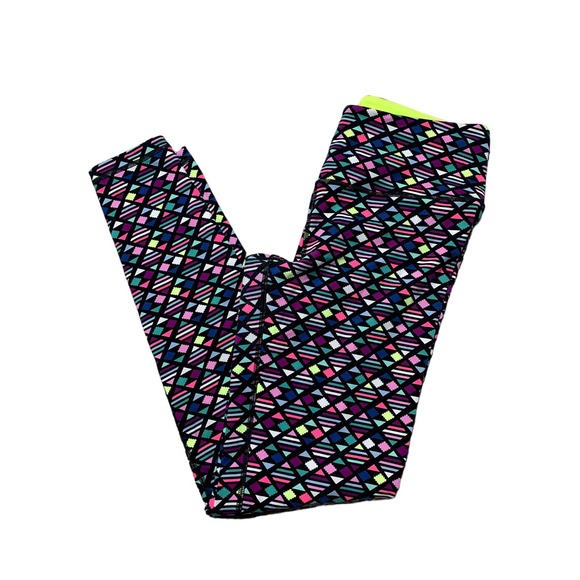 Victoria's Secret Sport Womens M Multicolor Neon Pattern Knockout Tight Legging - Picture 1 of 7